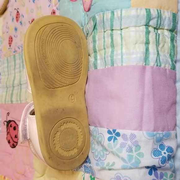 Livie & Luca Blush Pink Patent  Leather Petals W/pink Glitter Petals Size 9 - Picture 7 of 8